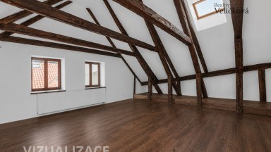 Prodej exkluzivního atypického mezonetu o výměře 170 m² v historickém srdci Prahy – ulice Dlouhá