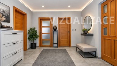 Nádherná novostavba rodinného domu 3+kk s možností přístavby až 2 pokojů, přímo u lesa ve Svinarech