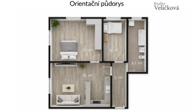 Prodej  podkrovního bytu 3+kk s parkovacím stání v Milovicích (okr. Nymburk)