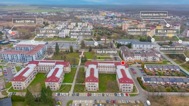 Prodej  podkrovního bytu 3+kk s parkovacím stání v Milovicích (okr. Nymburk)