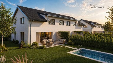 Novostavba moderního rodiného domu o dispozici 4+kk v klidné obci Dříteč u Pardubic