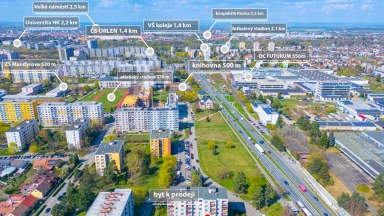 Zrekonstruovaný byt 3+1 v Hradci Králové, ulice Pod Zámečkem