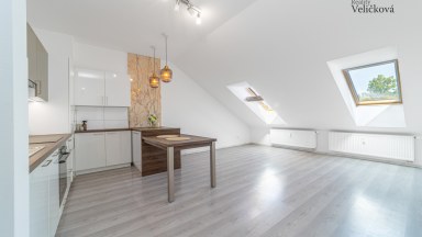Prodej novostavby podkrovního bytu 3+kk s parkovacím stání v Milovicích (okr. Nymburk)