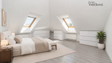 Prodej novostavby podkrovního bytu 3+kk s parkovacím stání v Milovicích (okr. Nymburk)